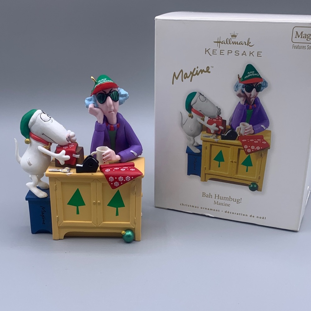 Hallmark Keepsake Maxine Bah Humbug! Push Button Sound “Cheery” Comments